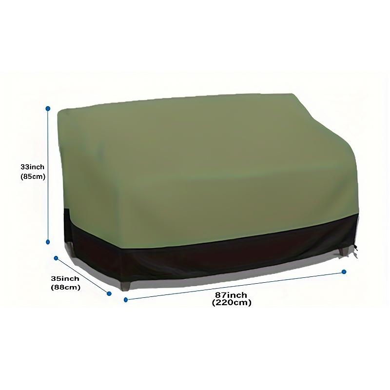1PC Dust Protection Garden Durable Polyester Fabric Heavy-Duty Waterproof Sofa Cover Outdoor Rain Fits Most Double Sofas