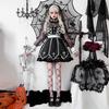 Halloween Costume Cross Nun Costume Vampire Dark Goth Ghost Dress Carnival Costume