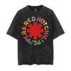 Trend Washed Vintage Cotton Tshirt RED HOT CHILI PEPPERS T-shirt Men Women Hip Hop T Shirt Oversized Streetwear Short Sleeve Tee
