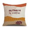 Thanksgiving Linen Pillowcase Autumn Pumpkin Print Pillow Cushion Cover