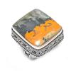 Bumble Bee Jasper Gemstone Handmade 925 Sterling Silver Jewelry Ring Size 7 S2L10