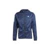 Adizero Running Jacket Letter Print Color Block Windproof Hooded Jacket Men Jacket Legendary-Ink-Blue IM4170