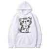 Autumn and Winter Cat Cartoon Printed Hoodie Classic Style College Style Men's and Women's Pullovers Fashionable Warm Hoodie