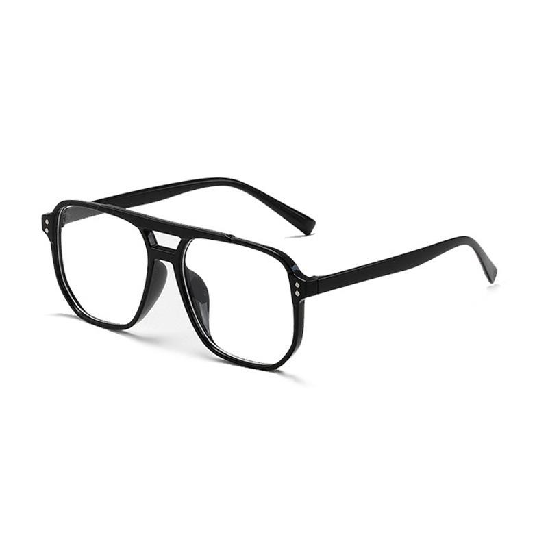 Fashion Anti-blue Light Glasses Men Women Transparent Computer Glasses Frame Retro Eyeglass Frame Flat Glasses Square Eyeglasse