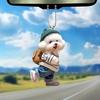 Dog Shaped Pendant Car Hanging Decoration Realistic Looking Easy To Hang Acrylic Christmas Decoration Auto Rearview Mirror Ornament