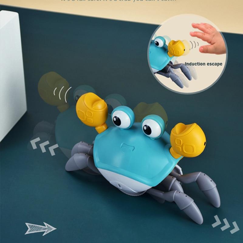 Kids Induction Escape Crab Octopus Crawling Toy Baby Electronic Pets Musical Toys Educational Toddler Moving Toy Christmas Gift
