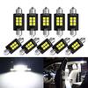 2/10 PCS 31/36/39/41MM C5W Festoon LED Bulb Canbus 30306SMD 6500K 600LM White Car Interior Dome Maps Trunk License Plate Lights