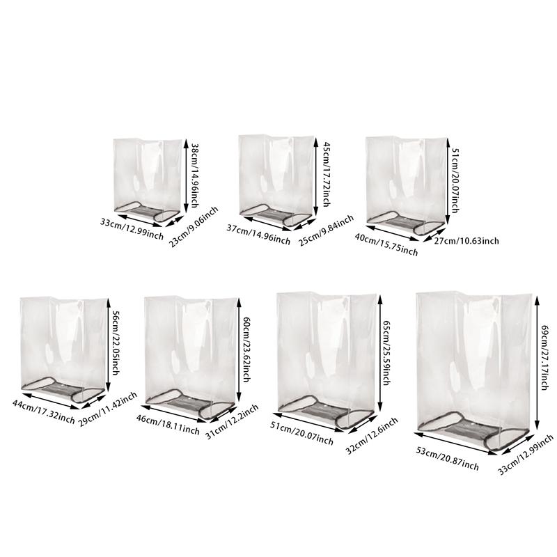 Чехол для багажа, защитный чехол для чемодана, дорожная сумка, водонепроницаемый, для 30, 28, 26, 24, 22, 20, 18 дюймов, прозрачный