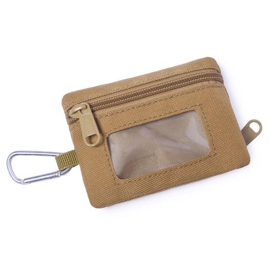 Outdoor Small Bag Hanging Pouch Zipper Closure Mini Size Portable Multi-Purpose Coin Pouch Storage Organizer