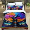 Tree of Life Printed Bedding Sets Exquisite Bed Supplies Set Duvet Cover Bed Comforter Set Bedding Set Luxury Birthday Gift