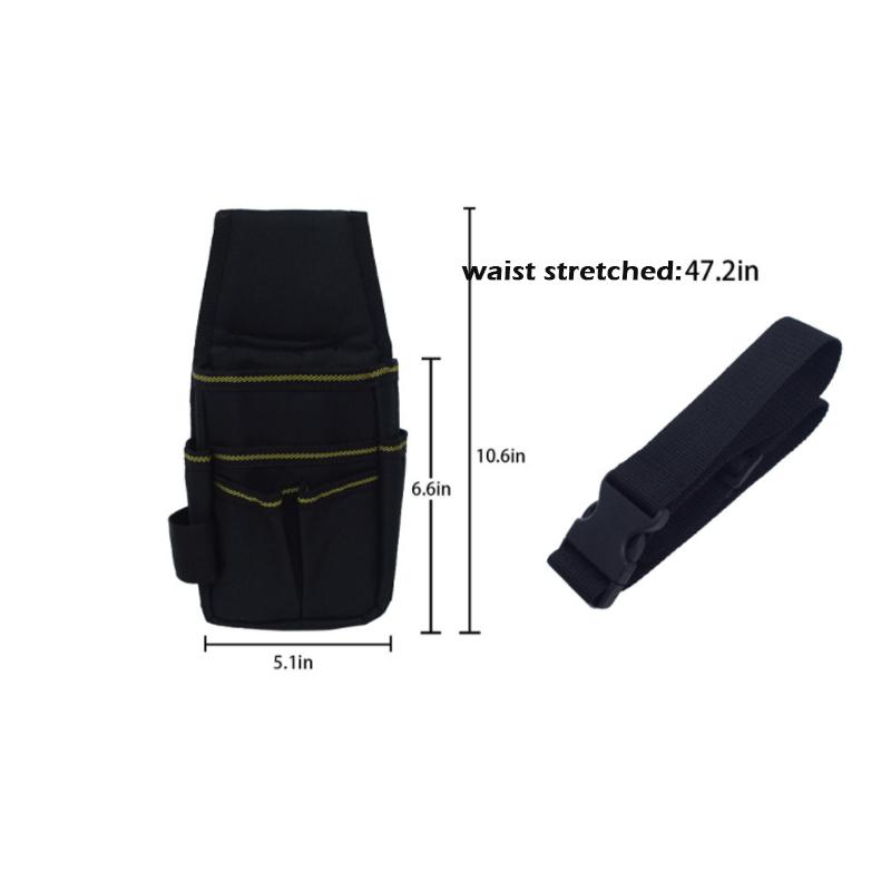 Electrician Waist Pocket Tool Belt Pouch Screwdriver Kit Holder Storage Bag