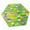 Hexagonal Princess Cartoon Crawling Mat - Coral Fleece & Ice Silk