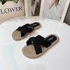 Fashion Straw Sandals New Summer Light Casual Soft Bottom Beach Flip-flops Waterproof Non-slip Sandals