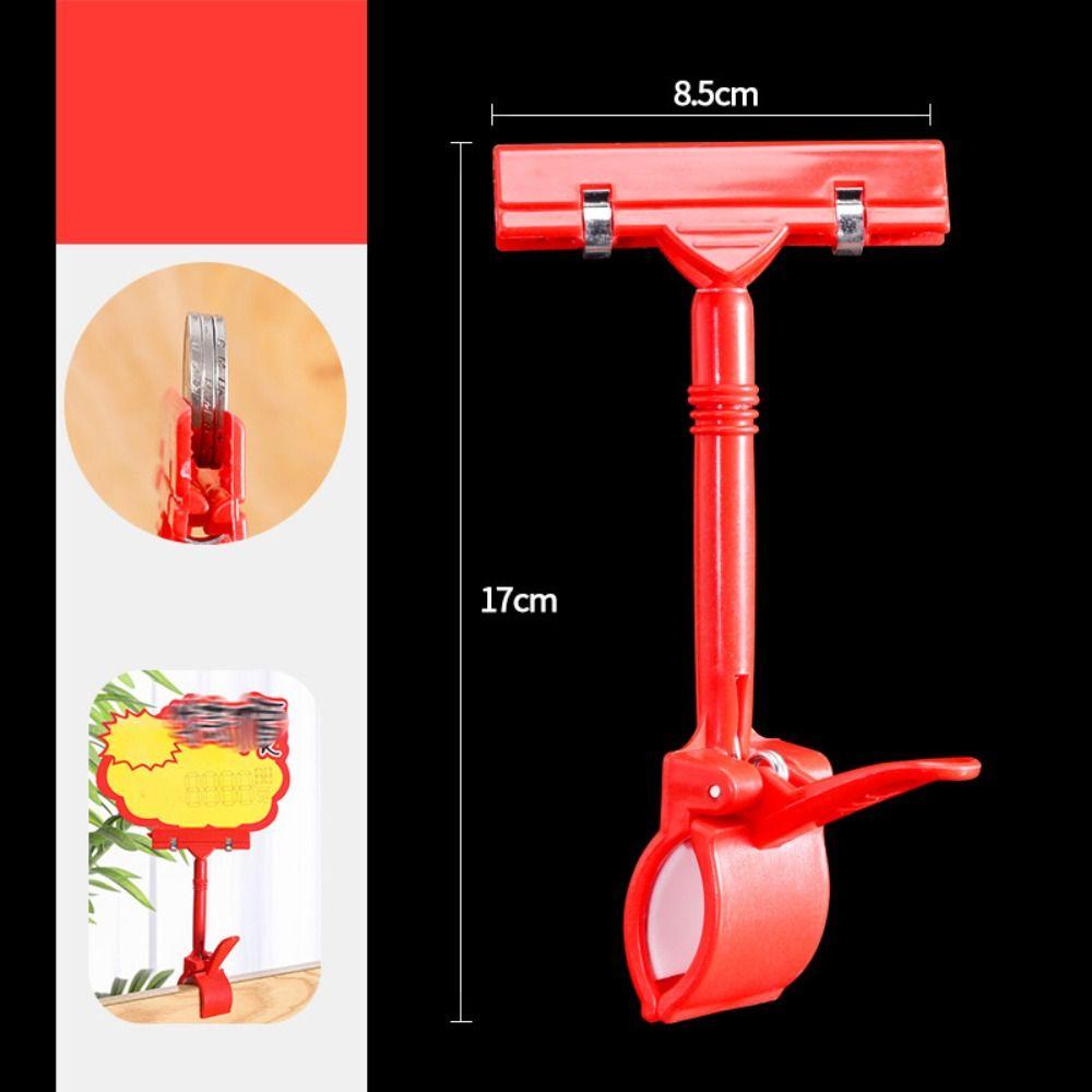 Adjustable Price Tag Clip Holder Colorful Advertising Display Support Supermarket