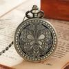 Butterfly Dragonfly Flip Retro Copper Mechanical Pocket Watch