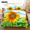 Sunflower Queen Bedding Set Duvet Cover Set Bedding Digital Printing Bed Linen King Size Duvet Cover Set Bedding Set