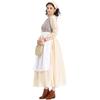 Adult Women Grassland Colony Dress Renaissance Victorian Medieval Dress Gown Apron Halloween Cosplay Costumes Role Play Outfit