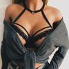 Sexy Women Ladies Hollow Strappy Bra Cage Crop Top Bustier Tops