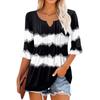 3/4 Sleeve Tops For Women Casual Ruffle V Neck T Shirts  Work Blouses Dressy Tunic Tops