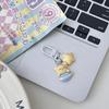 Kawaii Creative Star Bear Keychain Cute Cartoon Car Keychain Pendant School Backpack Decoration Accessories Kids Toy Gifts