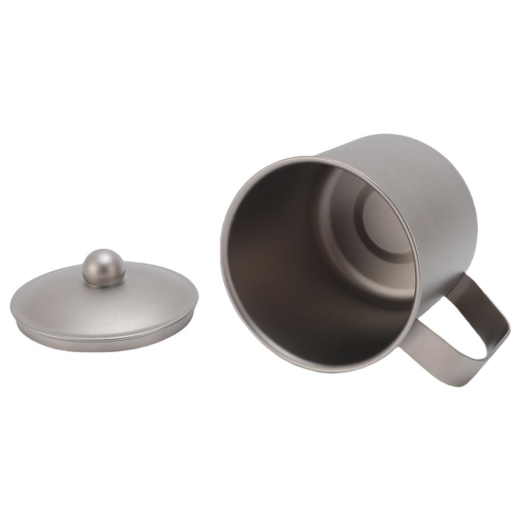 Camping Cup Camping Mug 360ml Pure Ti Cup with Lid for Outdoor Water Coffee Tea Cup for Cooking Tea Coffee Survival Gear