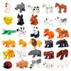 1Pcs Big Block Building Classic Animal Paradise Pets Wildlife Rabbit Lion Bear Compatible Duplo Bricks Set Supplement Children