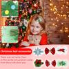Christmas Hair Accessories, Mesh Bow Hairpins, Christmas Party Decorations, Snowflake Elk Hairpin Headdresses.