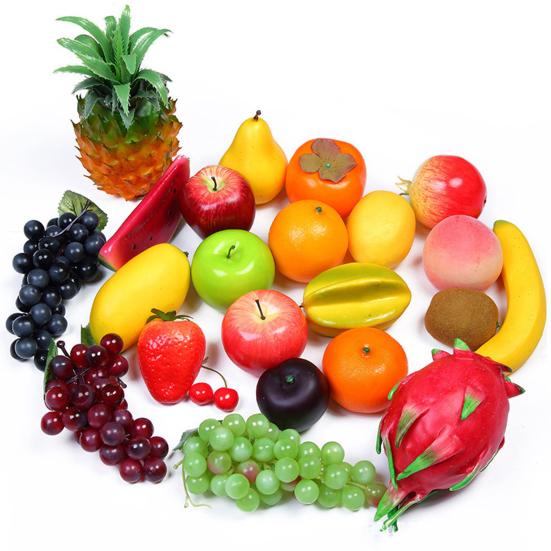 6 Pcs Artificial Fruit Fake Fruits Lifelike Good Details Decorative No Decompose Colorfast Faux Fruits Home Kitchen Party Adult Sex Wear