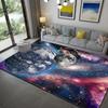 Fashion 3D Printed Earth Large Carpets Galaxy Space Pattern Carpet Parlor Big Carpet Living Room Bathroom Mat Anti-slip