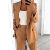 New Fashion Women Suit Plus Size Suit Lapel Slim Cardigan Temperament Suit Jacket Women Coat