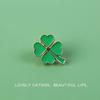 Versatile Four-Leaf Clover Alloy Brooch: Unisex Accessory for Clothing and Bags