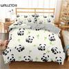 Cartoon Cute Panda Duvet Cover Twin For Boys Girls Kids Teens Soft Animal Theme Panda Bedding Set With Pillowcases Bedroom Decor