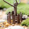 1/5 Mini Fence, Wooden Fence, Miniature Landscape Decoration, Potted Plant Decoration, Miniature Decoration
