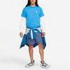Nike Dri-Fit Adv ACG Goat Rocks Loose Comfortable Solid Logo Crew Neck Pullover Thin Short Sleeve T-Shirt Men Tops Light-Transparent-Blue DX7883-435