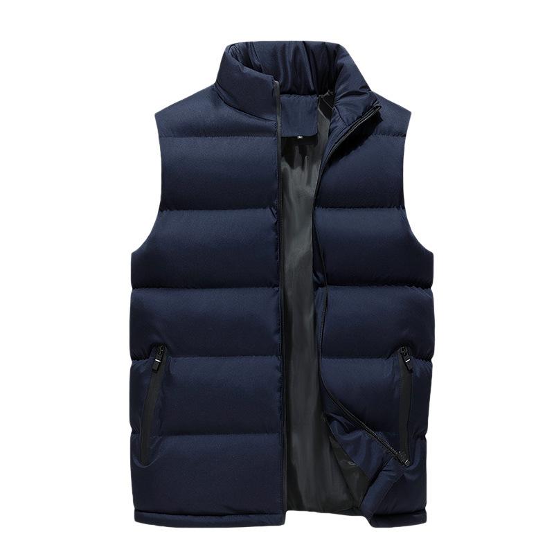 Warm Vest Men'S Jacket Thickened Loose Casual Men'S Large Size Vest Cotton Coat