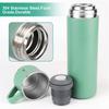 500ml Vacuum Insulated Bottle with Cup Stainless Steel Vacuum Flask Thermos Bottle Outdoor Thermal Insulation Cooffee Cup