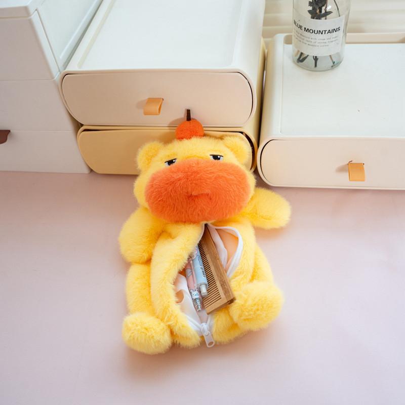 Stuffed Lulu Capybara Animal Pp Cotton Filling Soft Plush Toy For Decor Home