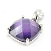 [G5623] - Purple 'Linda' Silver Pendant