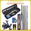 Fihsing Rod and Reel Combo 3.0m Carp Fishing Rod L M H Power Feeder Rod and Carp Reel with Carp Line Bait Hook Accessory Carrier Bag