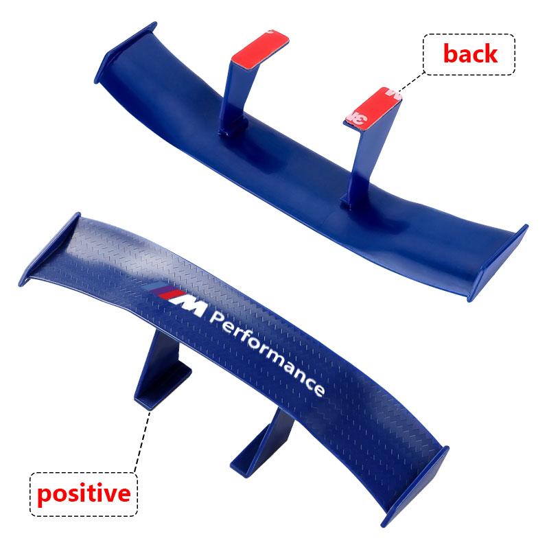Car Rear Spoiler Mini Spoiler Wing Small Tail Emblem Sticker Decoration For BMW M E34 E36 E60 E90 E46 E70 F10 F20 F30 X5 X6 X1 M3 M5 M6 E71 F01 F02