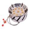 Stainless Steel 9-head Camping Stove Outdoor Camping Picnic Tour Portable 9 Holes Stove
