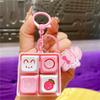 Luminous Mechanical Keyboard Keychain Animal Fingertip Button Key Ring  Fun Gifts