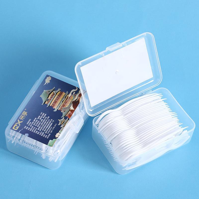 Enjoy 50 Large Boxes of Disposable Dental Floss Picks for Clean Teeth