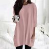 Women's  Casual 3/4 Sleeve Shirts Fashion Print Tunic Tops With Pockets