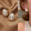 Big Pearl Earrings Imitation Pearls Exaggerated Stud Earrings for Women Elegant Temperament Jewelry Gifts