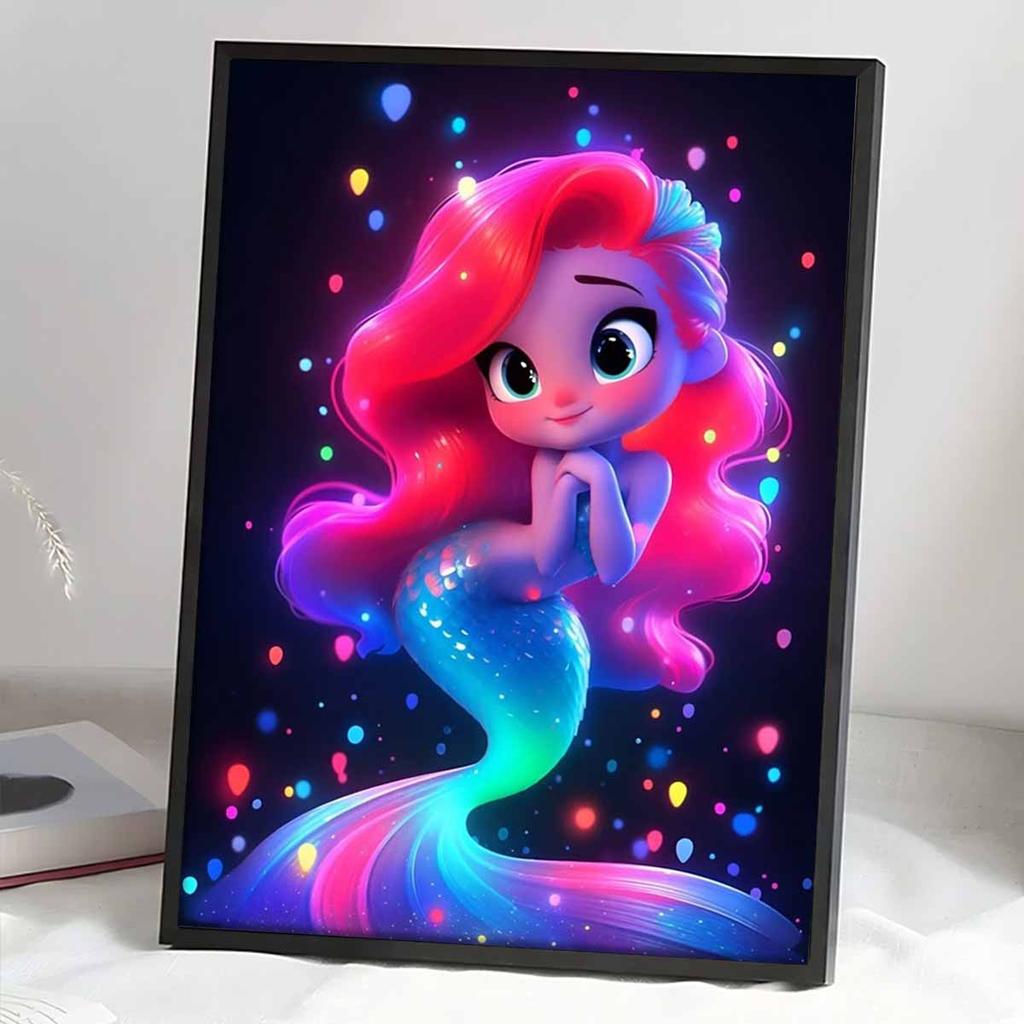 DIY Diamond Painting The Little Mermaid Cross Stitch Kit Mosaic Art Diamond Painting Full Circle Diamond Home Decoration