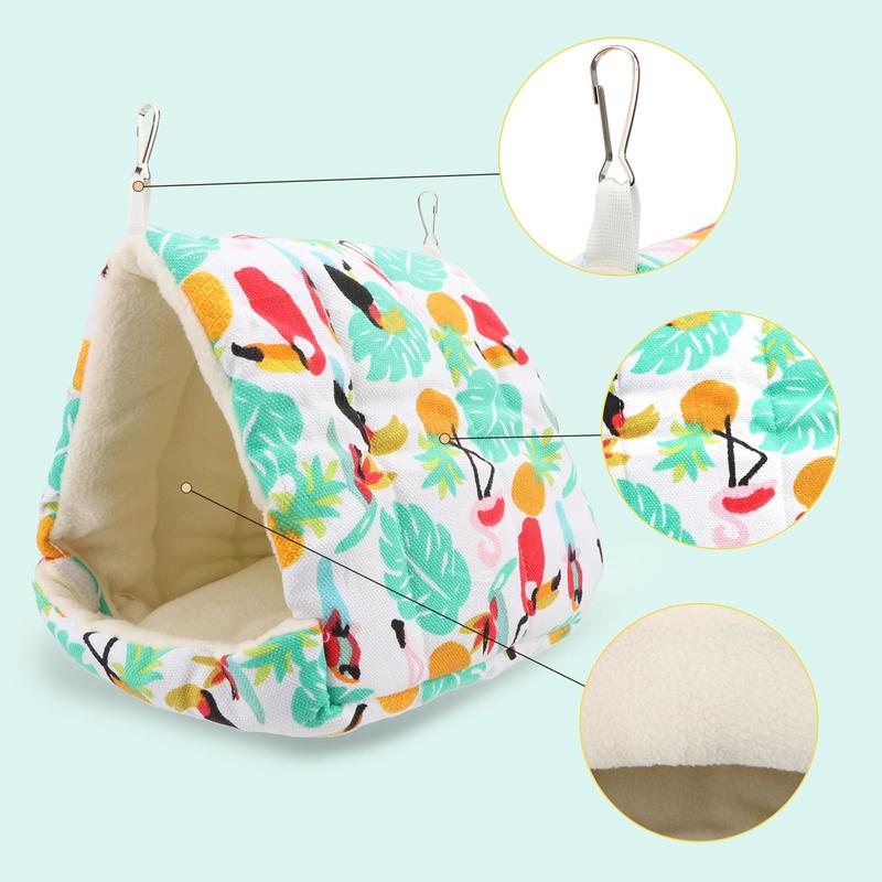 Hammock Nest For Bird Cage Warm Nesting Hammock House For Winter Birds Indoor Outdoor Decoration Pet Habitat For Small To Medium