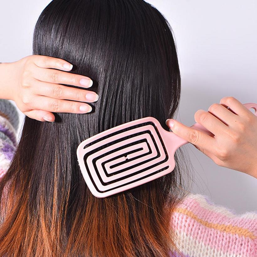 Профессиональная расческа-детанглер для волос, легкая дорожная, для женщин, для кудрявых волос, вентилируемая, для быстрой сушки феном, для укладки, массажная расческа для волос