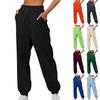 Women's Fashion Sport Solid Color Pocket Casual Sweatpants Pants