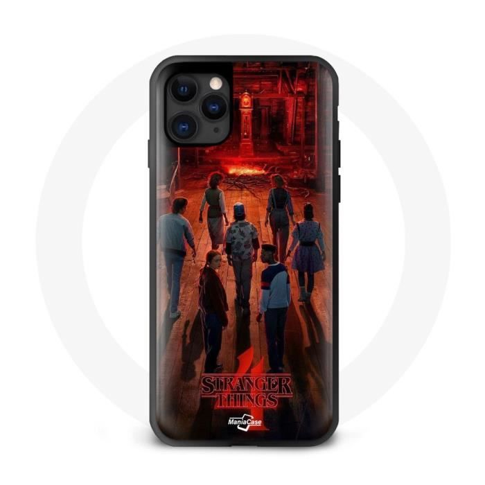 Case - Stranger Things - Iphone 11 Pro Max - Hard - Black - Season 4 Fan Art Poster